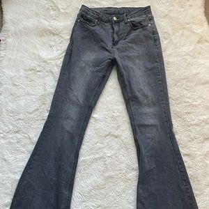 low rise faded black jeans. shein. small